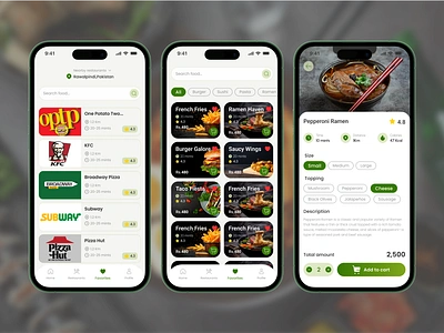 Food App UI appdesign appui cleandesign creativeui designshowcase dribbbledesign foodappdesign fooddeliveryapp foodiedesign foodtech foodui interactiondesign minimalui mobileappui mobiledesign modernui uiinspiration uiux userinterface uxdesign