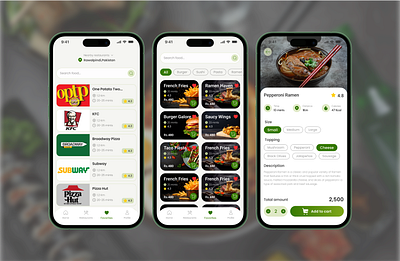 Food App UI appdesign appui cleandesign creativeui designshowcase dribbbledesign foodappdesign fooddeliveryapp foodiedesign foodtech foodui interactiondesign minimalui mobileappui mobiledesign modernui uiinspiration uiux userinterface uxdesign