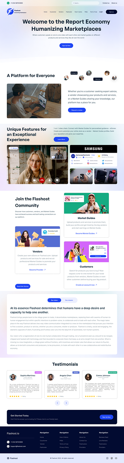 Flashost branding ui