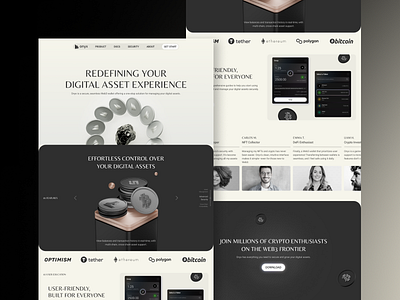 Landing Page Design for ONYX 3d 3d illusration crypto design finance icon illustration landing page ui ux wallet web design