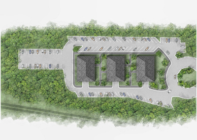 Site Plan Design_45 2d rendering archiminy architecture illustration landscape real estate site plan analysis visualization