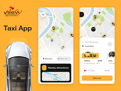 RideEase: Taxi Booking App 2024 app cab concept design driver figma mobileapp taxi taxibooking ui uiux