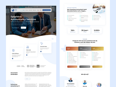 Spoelstra Accounting Services design landing page ui ux