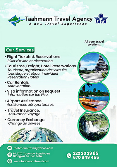 TRAVEL AGENCY FLYERS graphic design