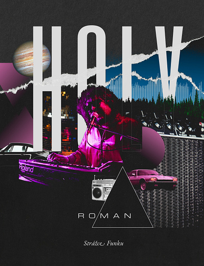 Roman Holy disco funk graphic design illustration typography