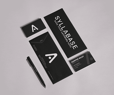 Syllabase Logo & Stationery Design: Education with Precision adobe illustrator adobe photoshop advertising billboard brand identity branding business card business card design company profile design graphic design illustration illustrator logo logo design minimal mockups poster design premium stationary design