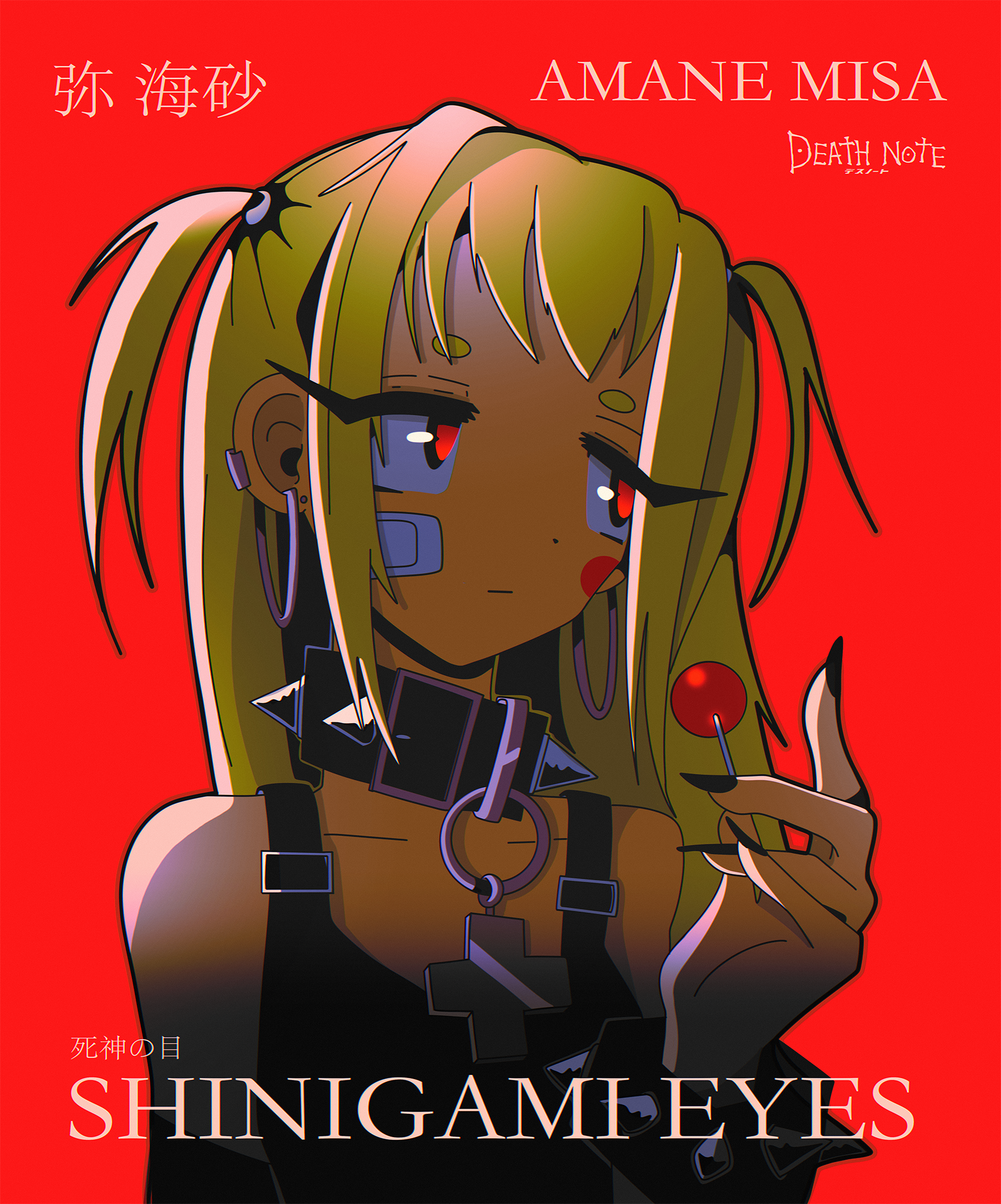 Misa abstract anime illustration ipad pro poster texture