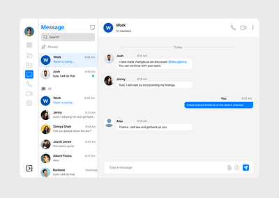 Messaging App message app social media ui ux