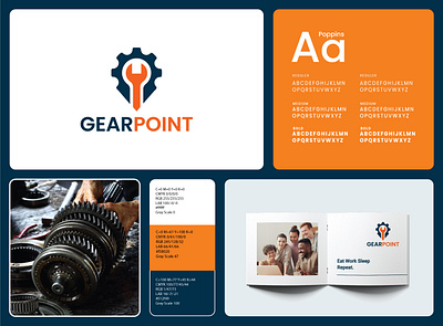 Gear point Logo brand identity brand identity branding creative gear logo gear point log graphic design location logo logo logo maker point logo service logo setting logo