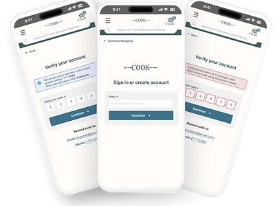 OTP Login & Registration login mobile otp ui ux web design white