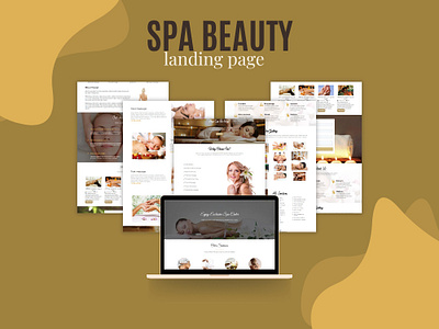 Spa beauty landing page on GHL beauty facials massage relax salon selfcare skincare spa wellness