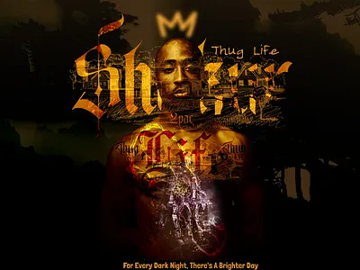 2pac Shakur 2pac app art cover branding cover design design graphic design illustration logo music design typography ui ux vector