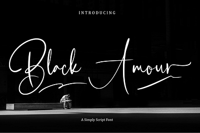 Black Amour - Font amour black blackamour branding design font graphic design handwritten illustration logo love script ui vector