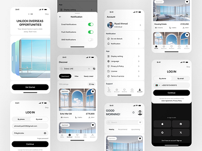 Best Real Estate Mobile App - UI Design 2024 2024 apartment finder app classified app ui classified app ui design dubai home buying app housing marketplace london minimalist app ui minimalist real estate app mobile app design modern housing app property listings property management app real estate app real estate search real estate uiux rental app design uidesign usa