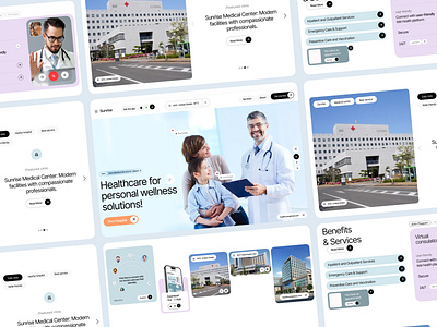 Healthcare Medical Website Landing Page Design app design clinic doctor website find doctor health care health service website healthcare website home page hospital landing page medical landing page medical service medical website ui ux web design website website design wellness