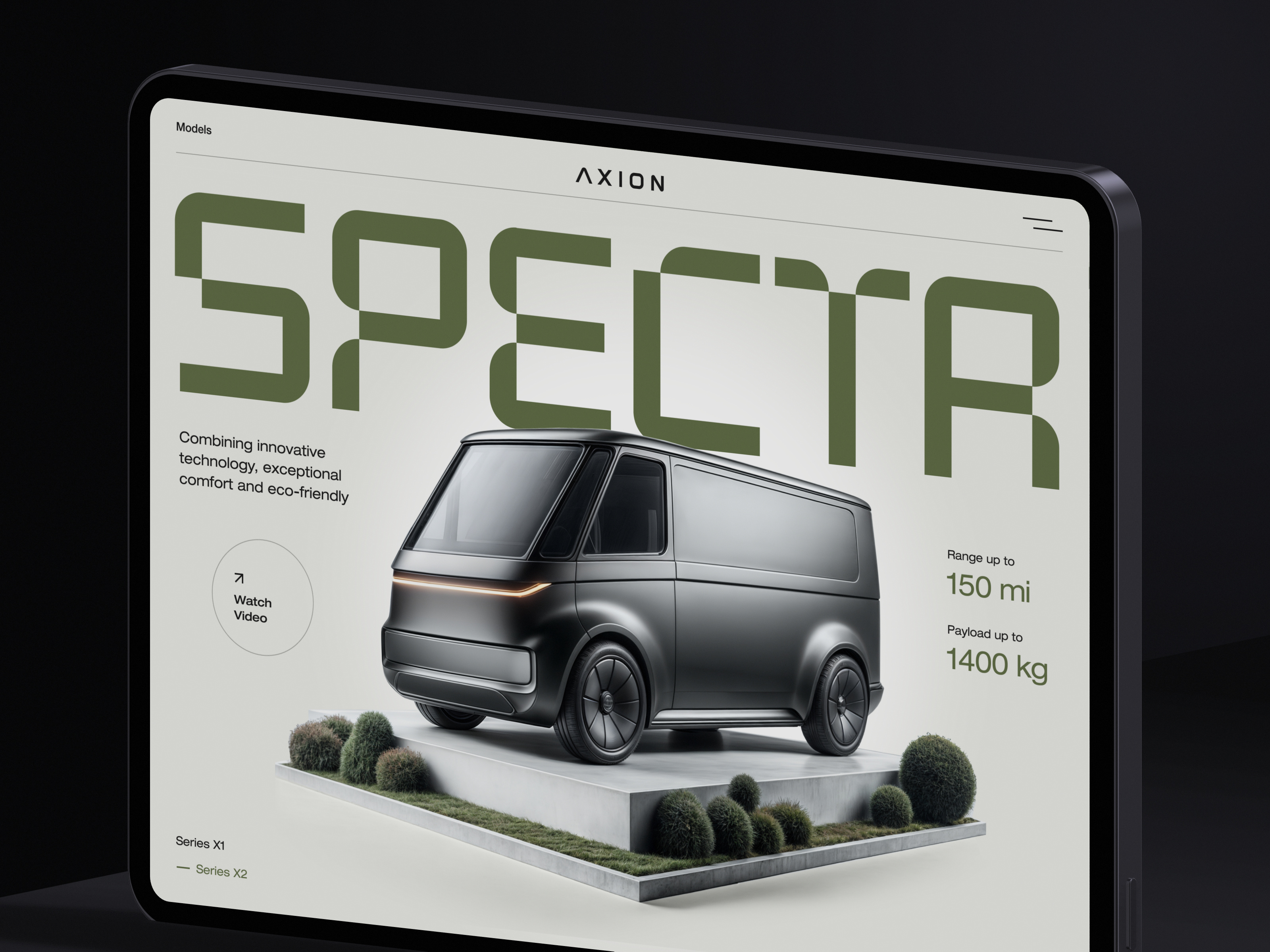 Axion Website ai branding cars clean concept dalle design futuristic graphic design grid logo minimalism simple ui ux web design website