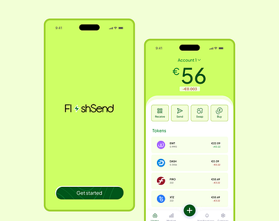 FlashSend Mobile app blockchain crypto mobile app ui