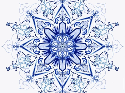 Ice cold art digital digital art digital painting illustration mandala painting