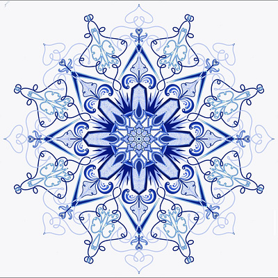 Ice cold art digital digital art digital painting illustration mandala painting