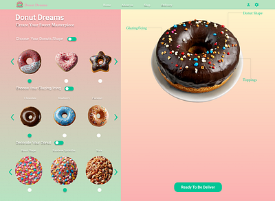 DailyUI 33 Customize Product customize dailyui design donuts product ui