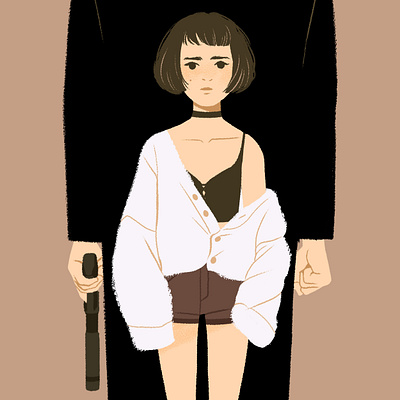 Léon & Mathilda illustration leon the professional