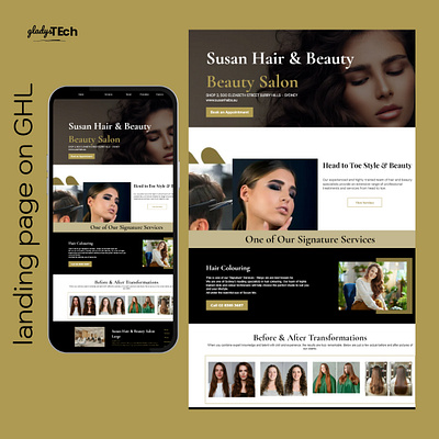 Beauty salon landing page beauty facial facials massage relax salon selfcare wellness