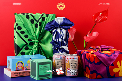 Keiko Furoshiki – Reusable Gift Wrapping Brand Identity art direction brand design brand identity branding ecommerce furoshiki gift wrapping packaging packaging design visual identity web shop