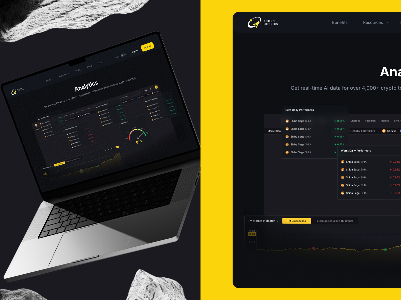 Example of T M - Landing Page Design For AI Crypto Platform
