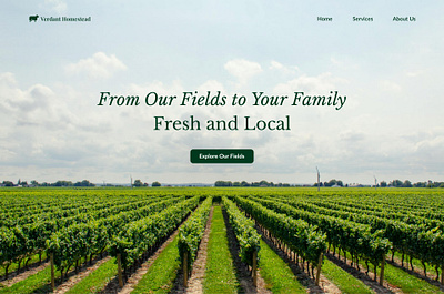 Farming Services Company - Hero Section abovethefold agriculture bannerdesign creativedesign design digitaldesign farm farming figma herodesign herosection landingpage typography ui uiux ux web design webdesign webflow websitedesign