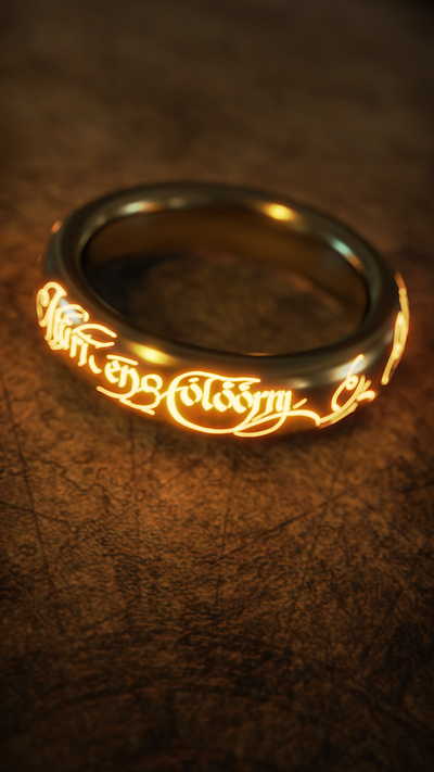 The One Ring - 3D model Inspired by The Lord of the Rings 3d 3d modeling blender 3d duculet emilia cristina epic artifact fantasy prop high fantasy lord of the rings magical ring movie inspired asset realistic textures the one ring tolkien inspired