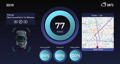 DailyUI 34 Automotive Interface car dailui interface ui