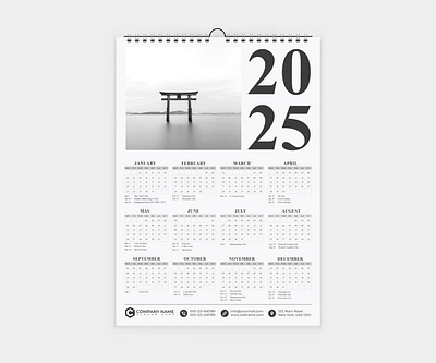 2025 Calendar Design With English Holiday 2025 2025 calendar calendar calendar 2025 calendar design holiday holiday calendar wall calendar