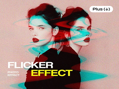 TV Flicker Glitch Photo Effect anaglyph crt deformation distortion download effect flicker glitch glitched glitching old photo photoshop pixelbuddha pixels psd template tv vhs vintage