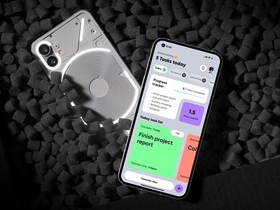 AI Task Organizer App Design ai android mobile app branding calendar daily planner app design graphic design ios mobile app mobile app personal task assistant responsive ui ux task manager trend ui user interface ux wow
