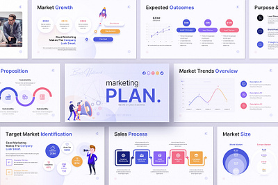 Marketing Plan PowerPoint Presentation Template mobile app strategic