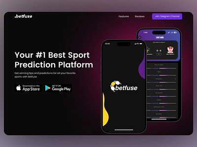 BETFUSE : Best Sport Prediction Platform app application branding design football graphic design logo logomark logotype minimal mobile platform poster posterdesign service sport sport plarform ui web website