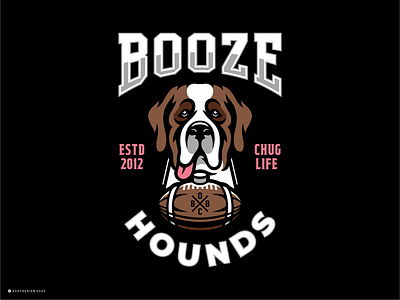 BOOZE HOUND CLOTHING DESIGN apparel apparel design booze hounds branding cartoon design character logo clothing clothing line design dog character dog hound dog icon dog logo dog mascot illustration logo mascot mascot logo screen printing t shirts design