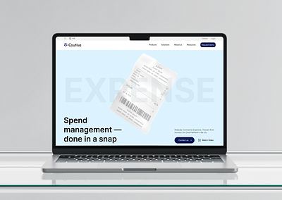 Coutisa - Website Of Simplified Expenses ai clean design intuitive navigation modern layout ui ux web webdesign website