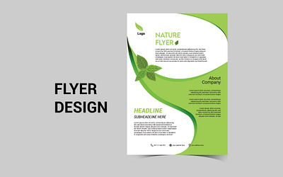 Nature Template Flyer print design