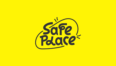 Safe Place Logo concept brand design branding bright logo comfort zone concept creativity graphic design logo logo concept safe safe place studio logo vector yellow