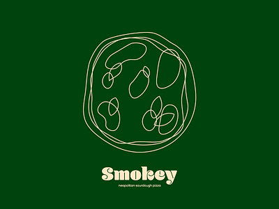 Smokey Pizza brand branding design digital illustration graphic design illustration logo ui vector