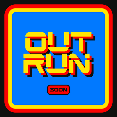 Out Run Typeface is cooking 🔥 design faelpt illustration lettering outrun type typedesign typeface typography