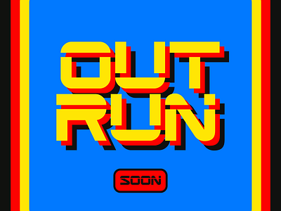 Out Run Typeface is cooking 🔥 design faelpt illustration lettering outrun type typedesign typeface typography