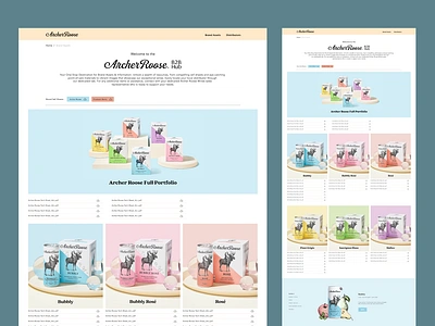 Archer Roose B2B Hub design ecommerce ecommerce design ui ux website