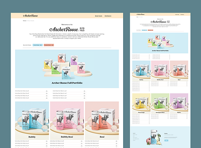 Archer Roose B2B Hub design ecommerce ecommerce design ui ux website