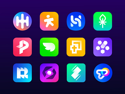 Logo App icons from the Portfolio app app designer application brand branding creative logos icon jeroen van eerden logo logo designer logos modern logo