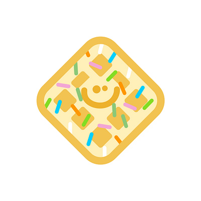 Sprinkles - WAFFLE SQUAD branding breakfast cute doodledingus graphic design illustration sticker waffle