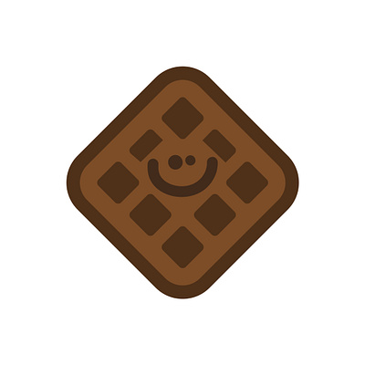 Choco Waffle - WAFFLE SQUAD branding breakfast cute doodledingus graphic design illustration sticker waffle