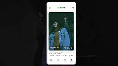 social media - oneinfo ai ai search call chat content creator discover fans live media paid social social media social network video call voice call