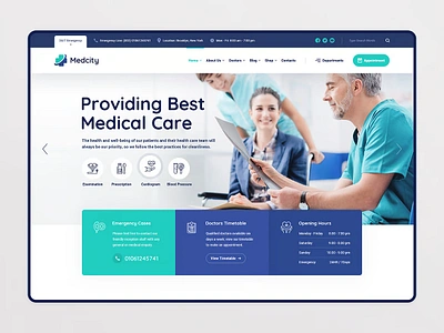 Med City branding dentist design ui ux website wordpress